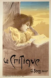 Julistemainonta "La Critique", 1800-luvun loppu